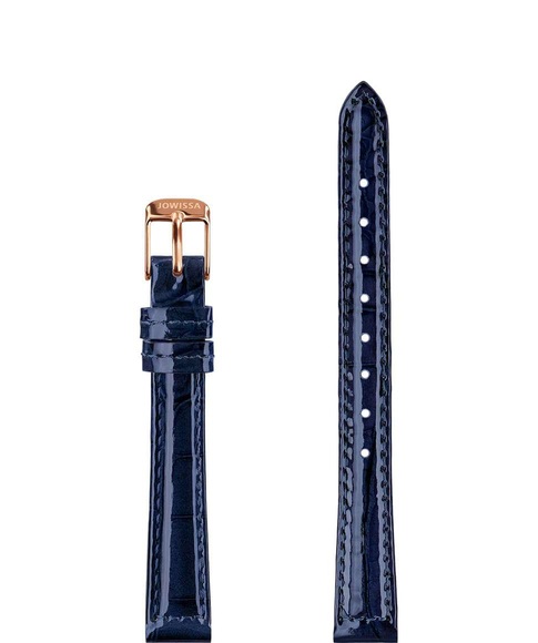 Jowissa Leder Uhrband Glanz Kroko E3.1452.S Blau / Rosa