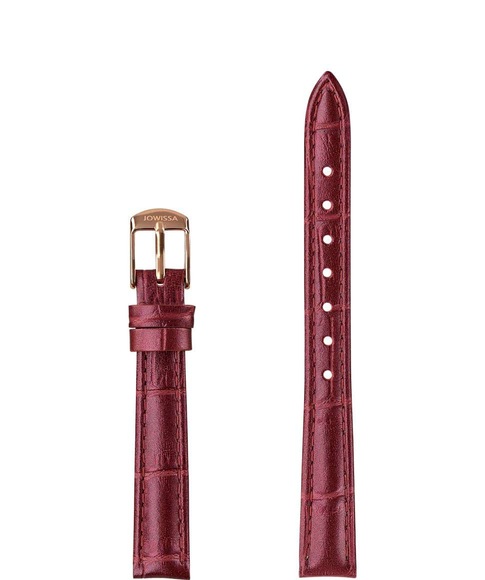 Jowissa Perlkroko Leder Uhrband E3.1486.S Red / Rose