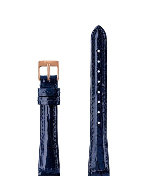 Jowissa Leder Uhrband Glanz Kroko E3.1452.M Blau / Rosa