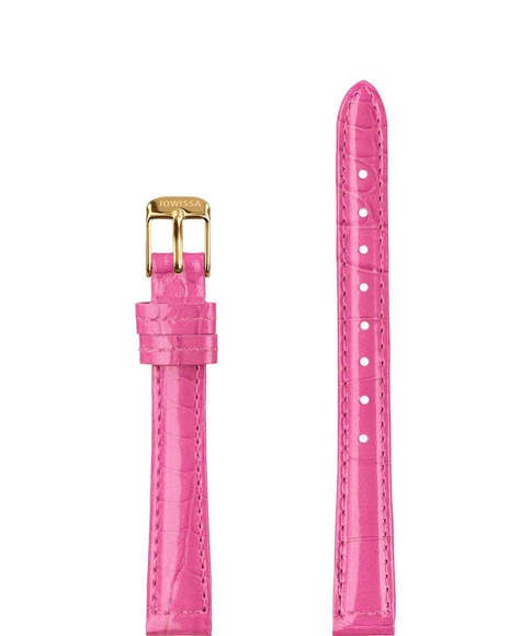 Jowissa Leder Uhrband Glanz Kroko E3.1470.S Pink / Gold