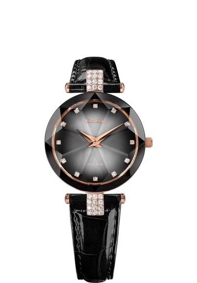 Jowissa Facet Strass Schweizer Damenuhr J5.650.M Rose / Grey / Black