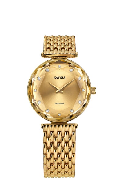 Jowissa Facet Brilliant Schweizer Damenuhr J5.757.M Gold