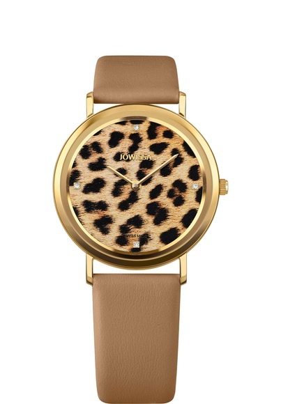 Jowissa AnWy Schweizer Damenuhr J6.315.L Gold / Braun