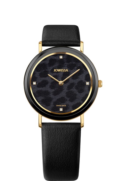 Jowissa AnWy Schweizer Damenuhr J6.316.L Gold / Schwarz