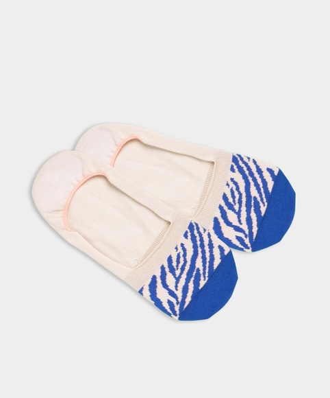 Hidden Tiger Queen - unsichtbare weiße Sneakersocken mit Tiger Motiv - DillySocks