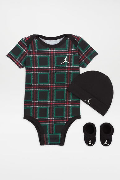 Jordan Baby-Set | Black + Green + Red | Baby | 0m