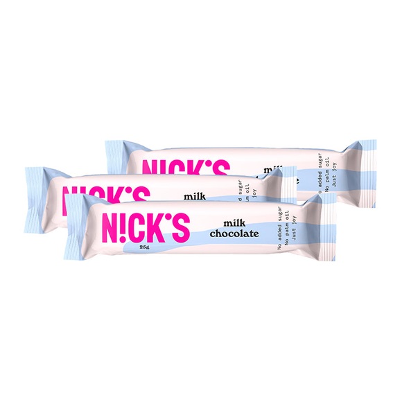 NICK'S Milchschokolade, Riegel Milchschokolade / 3 x 25 g