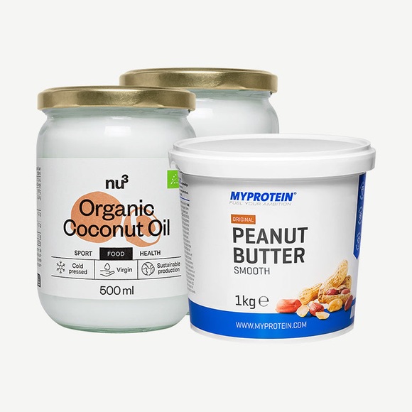 2 x nu3 Bio Kokosöl + MyProtein Nussbutter Kokosöl & Erdnussbutter
