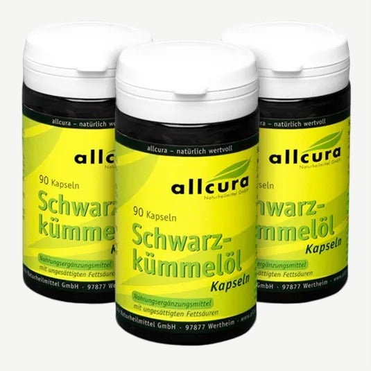 allcura Schwarzkümmelöl 3 x 90 Kapseln