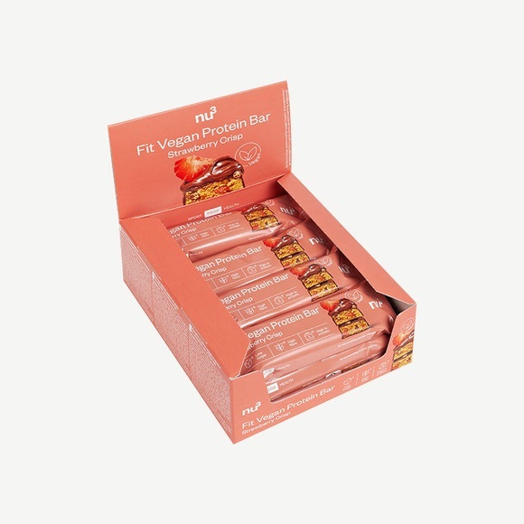 nu3 Fit Vegan Bar Strawberry Crisp / 12 x 50 g