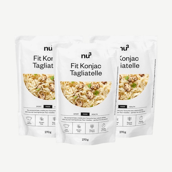 nu3 Fit Konjak-Nudeln Tagliatelle / 3 x 200 g