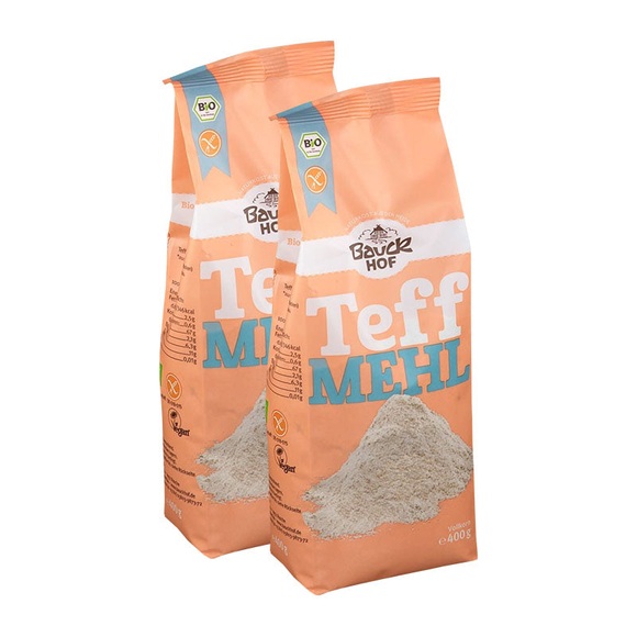 Bauckhof Bio Teffmehl 2 x 400 g