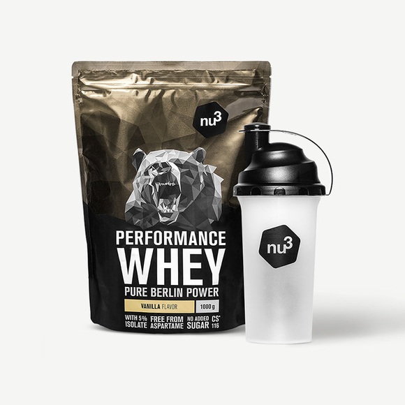 nu3 Performance Whey Protein + Shaker Vanille