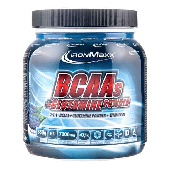 IronMaxx BCAAs + Glutamine, Himbeere, Pulver
