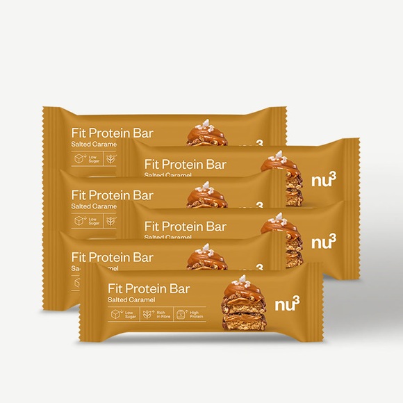 nu3 Fit Protein Bar Salted Caramel / 6 x 55 g