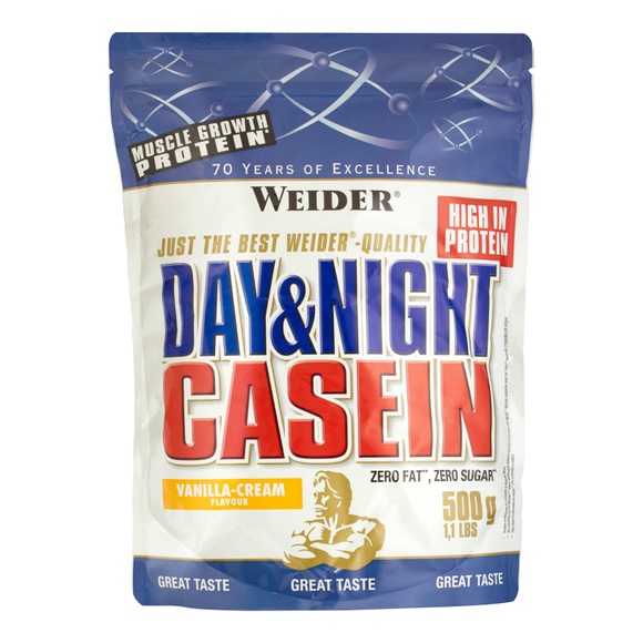 Weider Overnight Protein 100 % Casein, Vanille-Sahne, Pulver