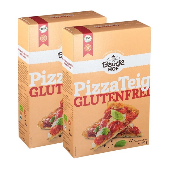 Bauckhof Bio Pizza-Teig, Glutenfreie Backmischung 2 x 350 g