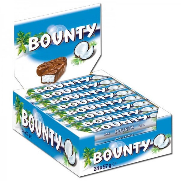 Bounty Riegel Box diverse Sorten, 24 x 57g