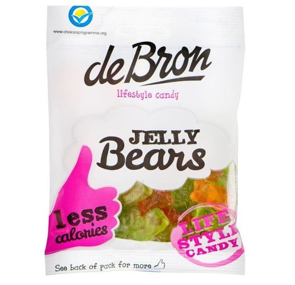 De Bron Jelly Bears sugar free, 90g