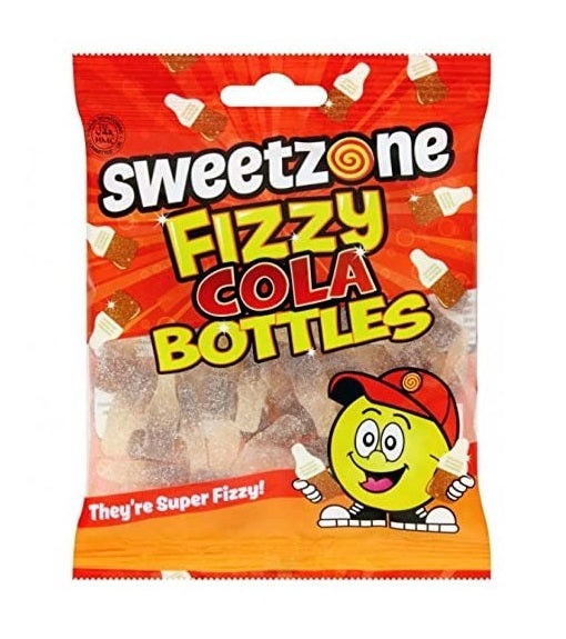 Sweetzone Fizzy Cola Bottles sauer, 90g