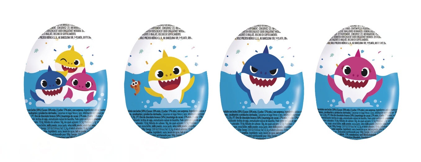 Baby Shark Schoko-Überraschungsei 1 Stück