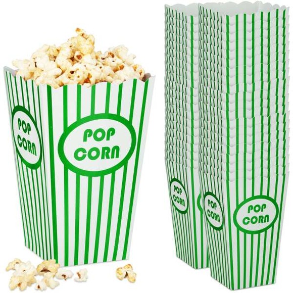 Popcorntüten grün 48er Set