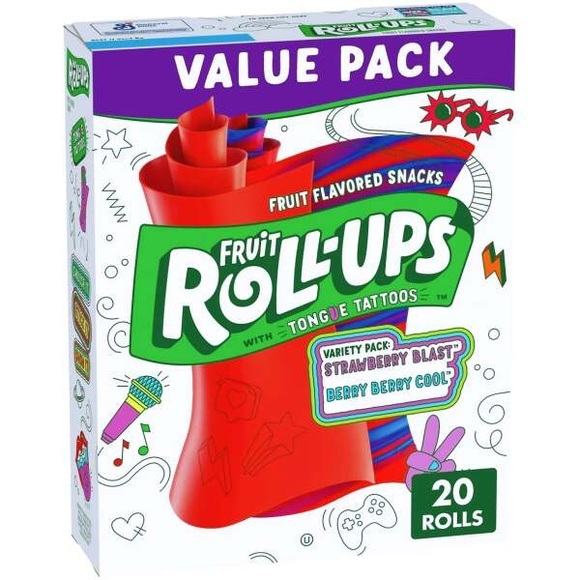 Fruit Roll-Ups Strawberry & Berry 283g