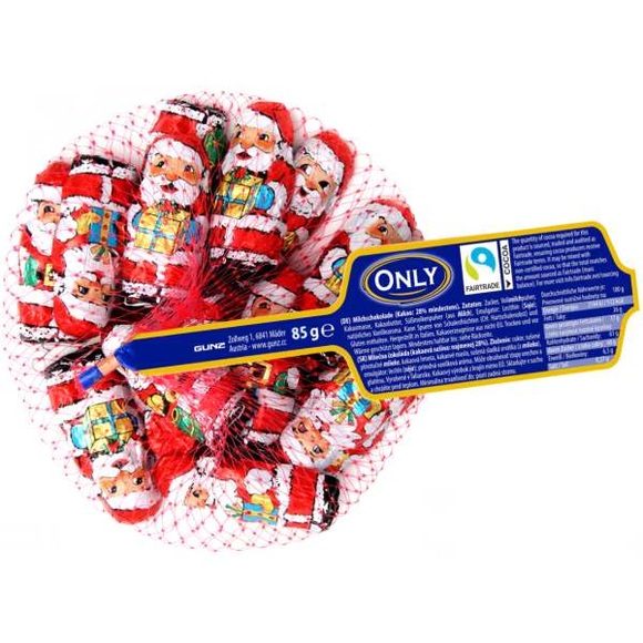 Milchschokolade Weihnachtsmänner 85g