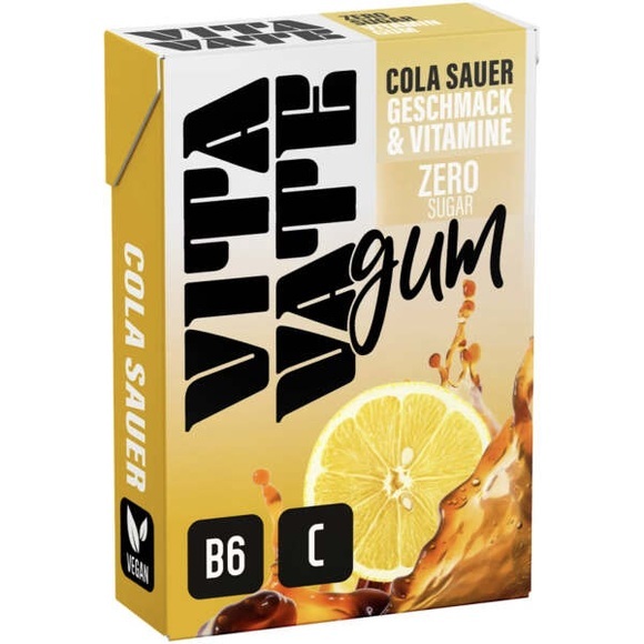 Vitavate Vitamin Kaugummi Zero Cola Sauer 28.2g