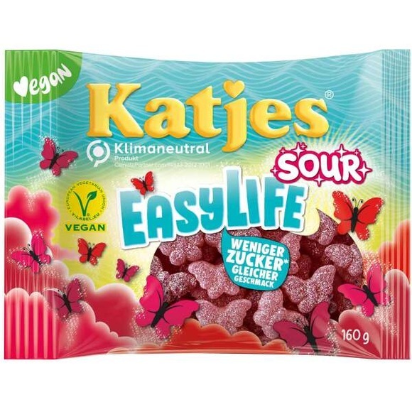 Katjes EasyLife Sour 160g Saures Fruchtgummi