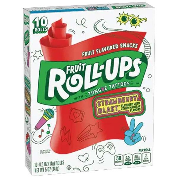 Fruit Roll-Ups Strawberry Blast 141g