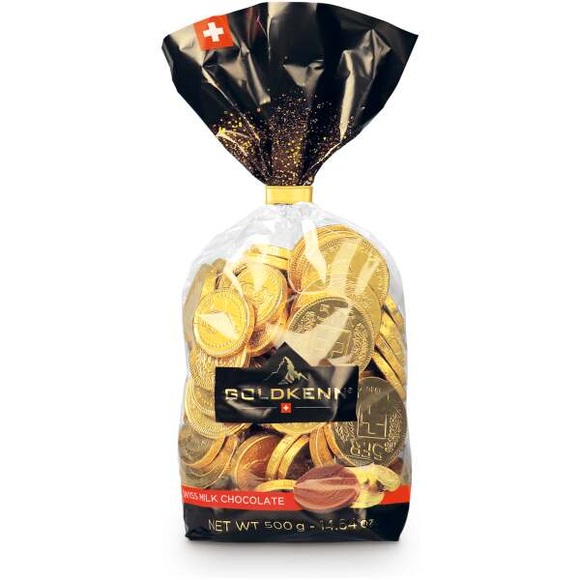 Goldkenn Beutel Gold-Schokoladenmünzen 500g