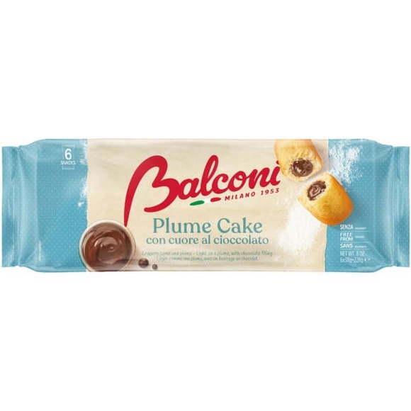 Balconi Plum Cake mit Schokolade 6er 228g
