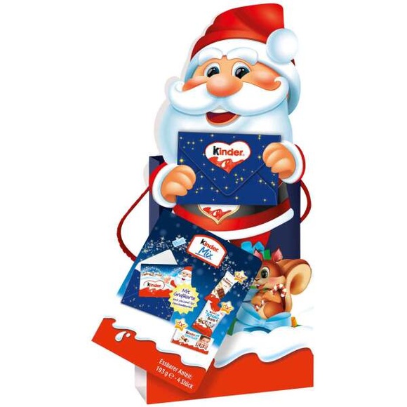 Kinder Mix Geschenktüte Weihnachtsmann 193g