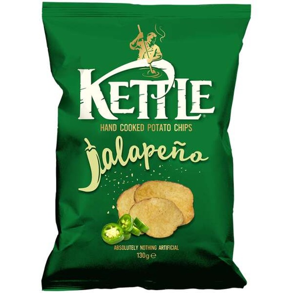 Kettle Hand Cooked Chips Jalapeno 130g