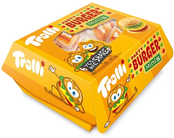 Trolli Mini Burger 15x10g in Burgerverpackung