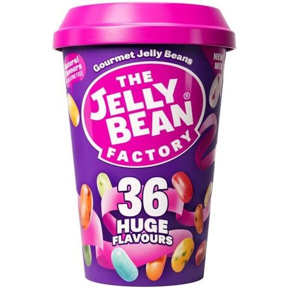 The Jelly Bean Factory 36 Huge Flavours Cup 200g