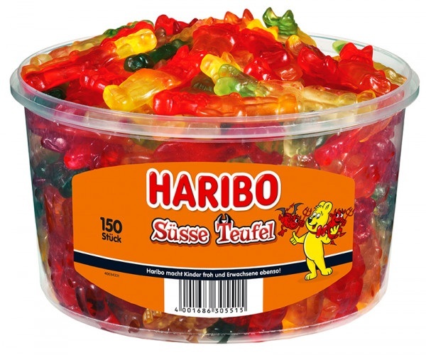 Haribo Süße Teufel 150 Fruchtgummi-Teufel
