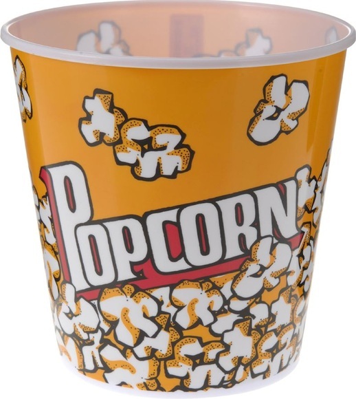 Popcorn Eimer 18cm x 18cm orange