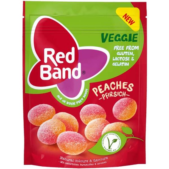 Red Band Veggie Peaches 150g