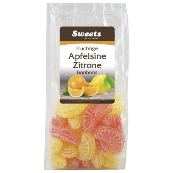 Apfelsine und Zitronen Bonbons 150g