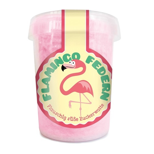 Flamingo Federn - Zuckerwatte