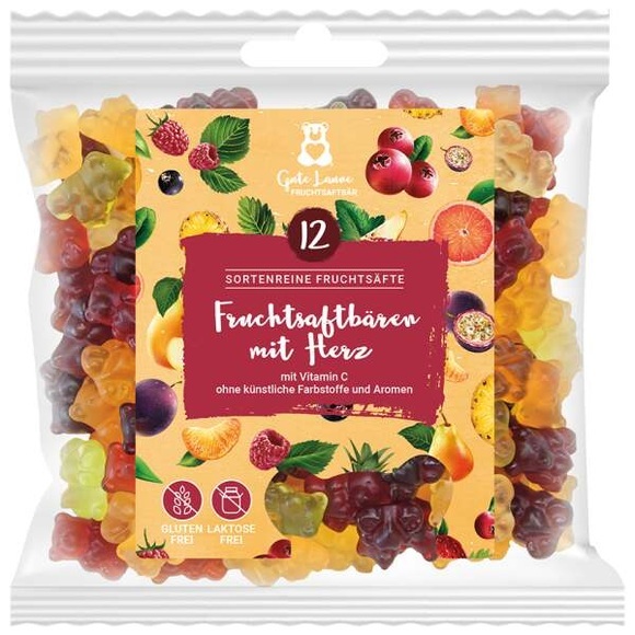 Fruchtsaftbären mit Herz