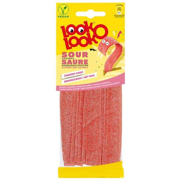 LOL Saure Erdbeerstreifen 115g