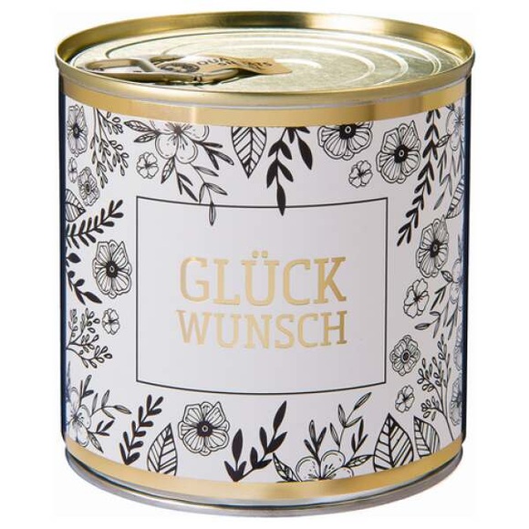 Cancake Glückwunsch Flower gold