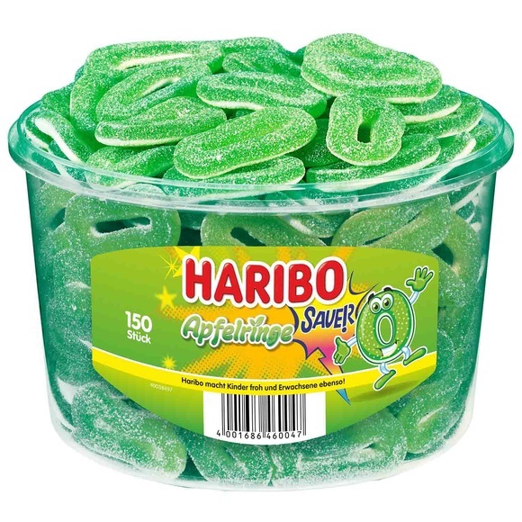 Haribo Saure Apfelringe, 1,2 kg
