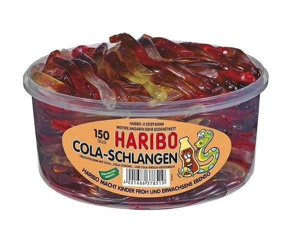 Haribo Cola Schlangen, 1,050 kg
