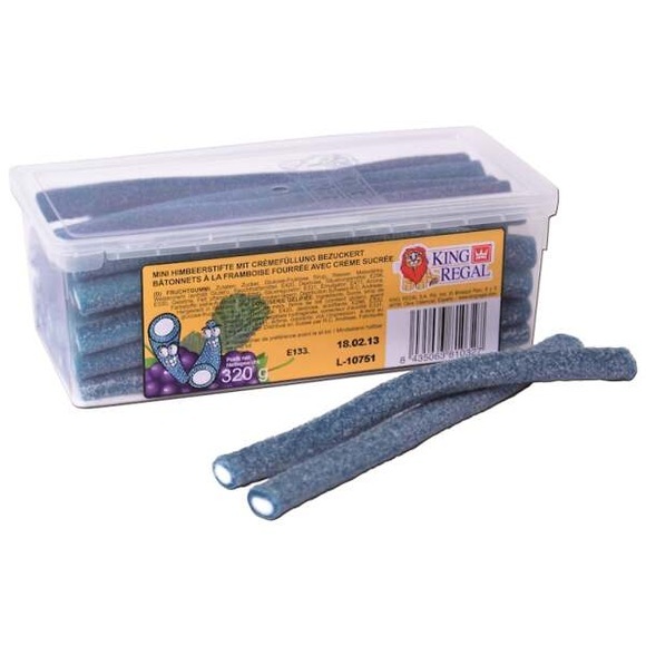KING REGAL MINI HIMBEERSTIFTE BEZUCKERT 320g
