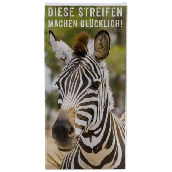 Schokoladentafel Zebra 