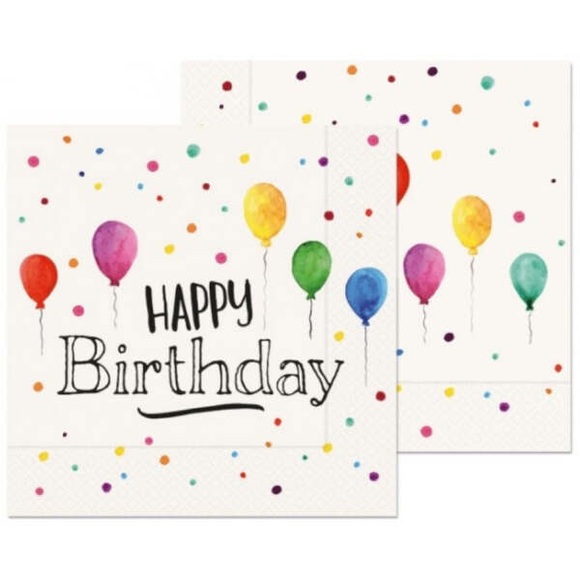 Servietten Happy Birthday 20 Stück